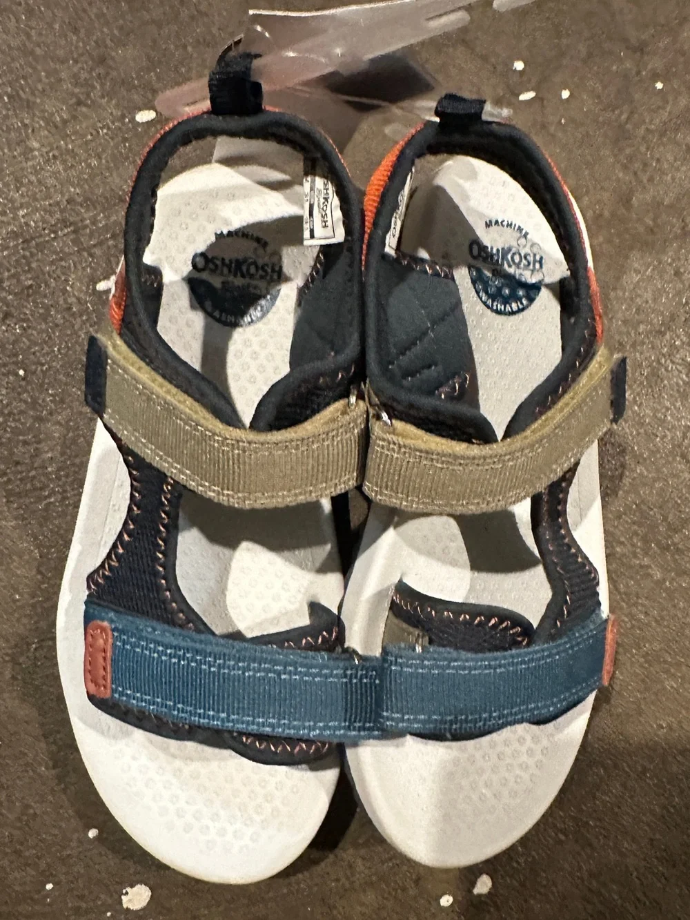 OshKosh B'gosh Blue, Olive & Orange Kids Active Sandals